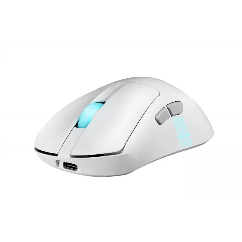 ASUS ROG Keris II Origin WHT myš herná pravá ruka RF Wireless + Bluetooth + USB Type-A optická 42000 DPI