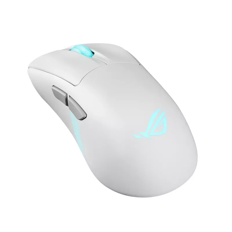 ASUS ROG Keris II Origin WHT myš herná pravá ruka RF Wireless + Bluetooth + USB Type-A optická 42000 DPI