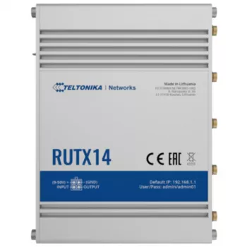 TELTONIKA RUTX14 4G LTE Cat12 Wi-Fi priemyselný router