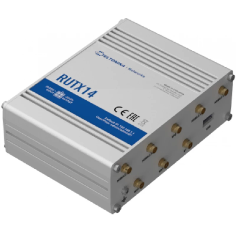 TELTONIKA RUTX14 4G LTE Cat12 Wi-Fi priemyselný router