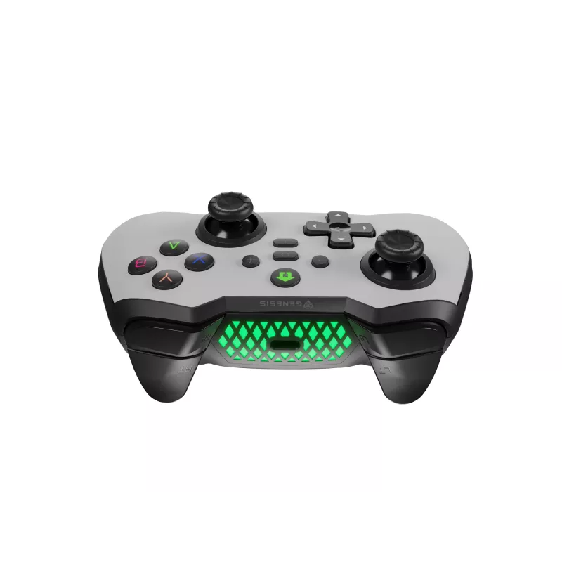 GENESIS Mangan 400 biely Bluetooth gamepad analógový / digitálny Android, MAC, Nintendo Switch, PC, iOS