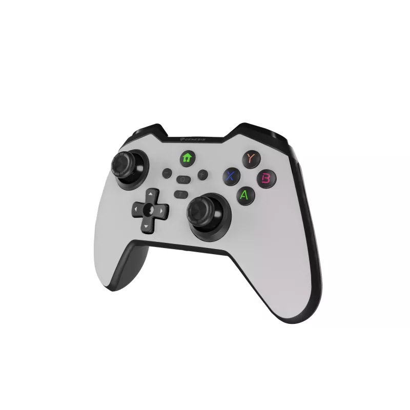 GENESIS Mangan 400 biely Bluetooth gamepad analógový / digitálny Android, MAC, Nintendo Switch, PC, iOS