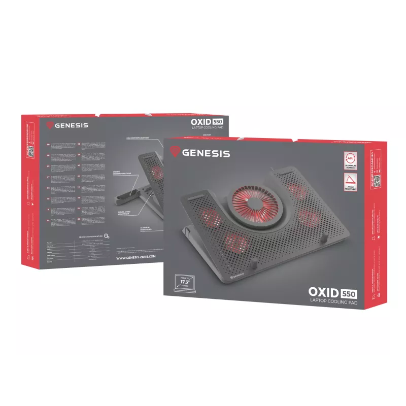 GENESIS Oxid 550 podložka pod notebook 43,9 cm (17,3