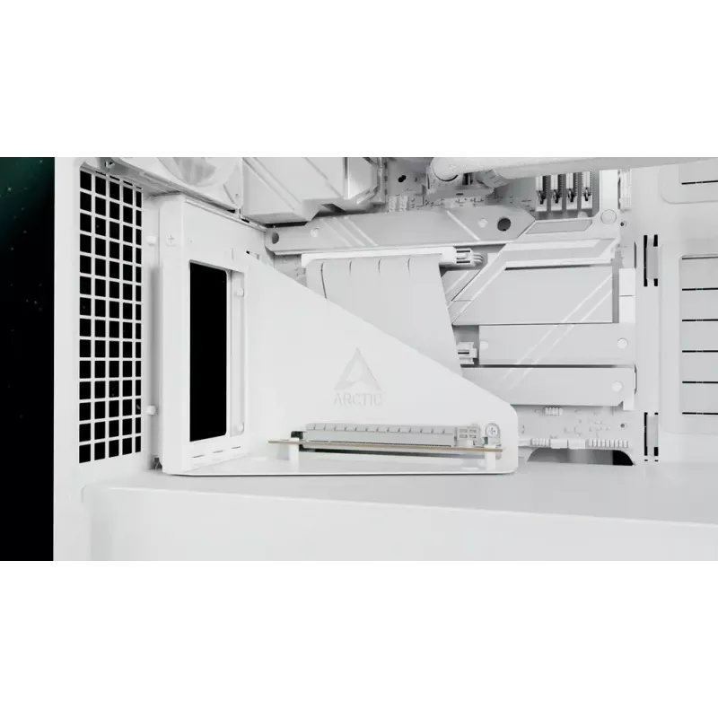 ARCTIC Xtender VG (biela) Premium E-ATX PC skriňa s vertikálnou montážou GPU