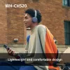 Sony WHCH520Y.CE7, bezdrôtový, hovory/hudba, 20 - 20000 Hz, 147 g, headset, žltá