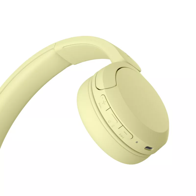 Sony WHCH520Y.CE7, bezdrôtový, hovory/hudba, 20 - 20000 Hz, 147 g, headset, žltá