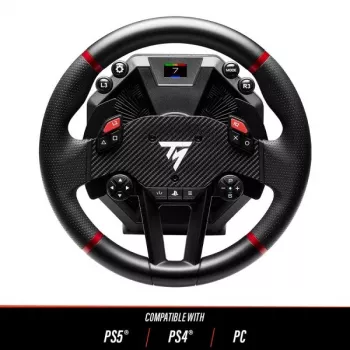 Thrustmaster T598 čierny, červený USB volant + pedále analógový / digitálny PC, PlayStation 4, PlayStation 5