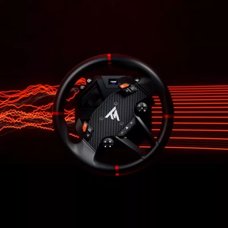 Thrustmaster T598 čierny, červený USB volant + pedále analógový / digitálny PC, PlayStation 4, PlayStation 5