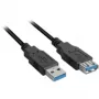 SHARKOON USB kábel - 2x USB 3.0-A USB 3.2 Gen 1 (3.1 Gen 1) USB A - 1 m