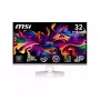 MSI MPG 321URXWDE QD-OLED počítačový monitor 80 cm (31,5 palca) 3840 x 2160 pixelov 4K Ultra HD biely