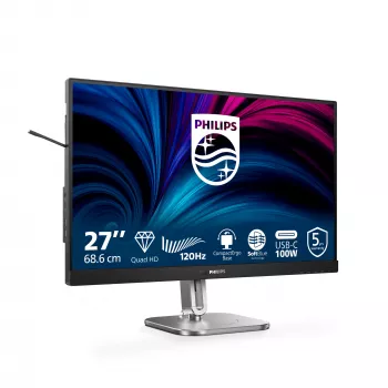 Philips 27B2U4601/00 počítačový monitor 68,6 cm (27 palcov) 2560 x 1440 pixelov Quad HD LCD sivý
