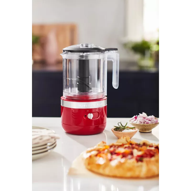 Elektrický kuchynský robot KitchenAid 5KFCB519EER 1,19 l 24 W priehľadný červený