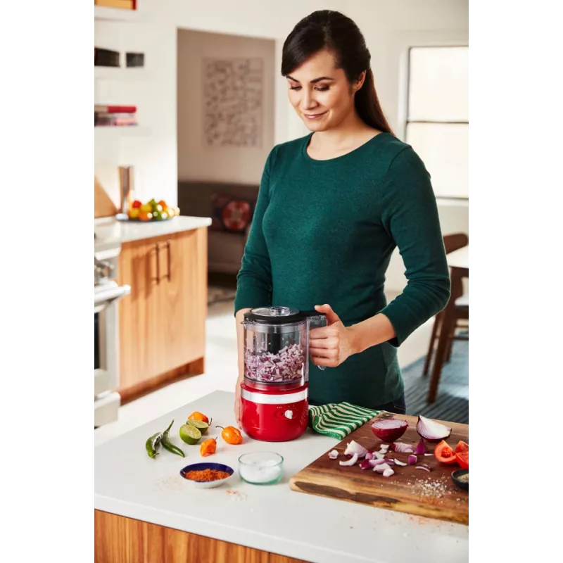 Elektrický kuchynský robot KitchenAid 5KFCB519EER 1,19 l 24 W priehľadný červený
