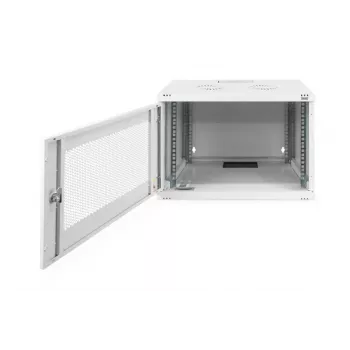 DIGITUS 7U nástenná skriňa SOHO nezmontovaná 370x540x400 mm perforované predné dvere sivá