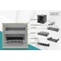 DIGITUS 10in sieťový balík - 6HE skriňa čierna police PDU 8-portový switch CAT6 patch panel