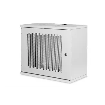 DIGITUS 9U nástenná skriňa - SOHO nezmontovaná 460x540x400 mm perforované predné dvere sivá