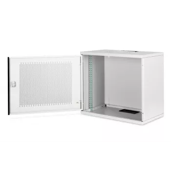 DIGITUS 9U nástenná skriňa - SOHO nezmontovaná 460x540x400 mm perforované predné dvere sivá