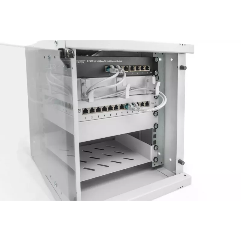 DIGITUS 10IN 6U nástenné puzdro - SOHO PRO 325 x 315 x 300mm sivá