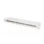 Patch panel DIGITUS DN-91624S-EA 19 palcov, CAT6A trieda EA, tienený, 24-portový RJ45, LSA, 1U, svetlosivý RAL 7035