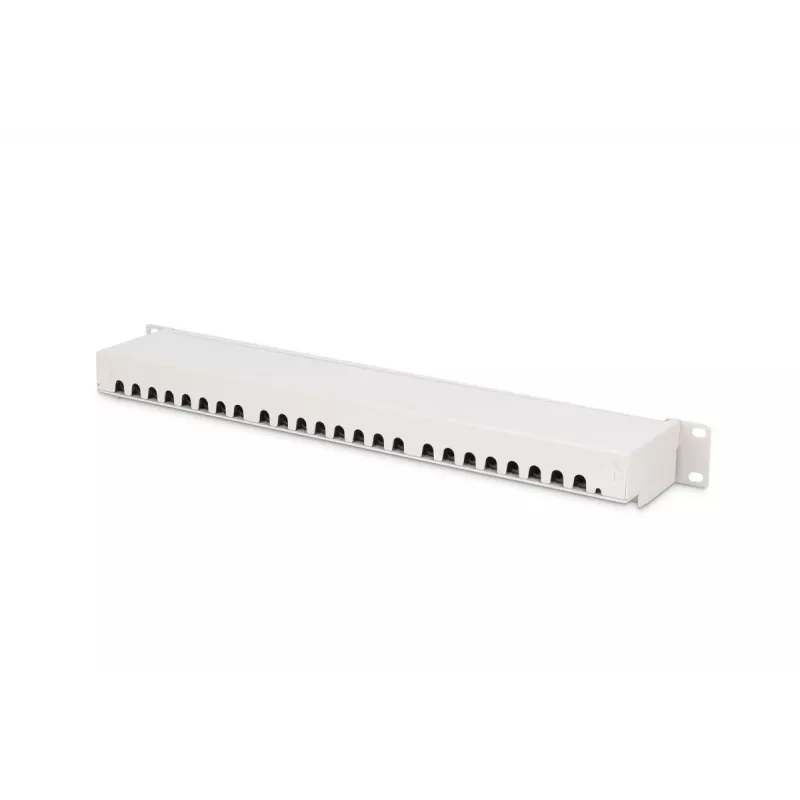 Patch panel DIGITUS DN-91624S-EA 19 palcov, CAT6A trieda EA, tienený, 24-portový RJ45, LSA, 1U, svetlosivý RAL 7035