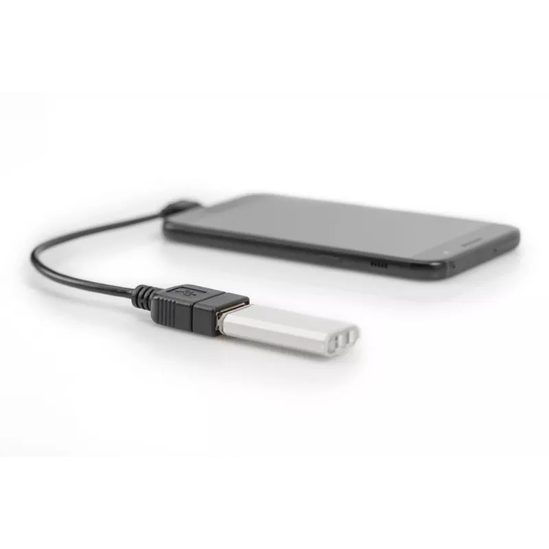 DIGITUS USB 2.0 adaptérový kábel, OTG, Type Micro B - A M/F, 15 cm, kompatibilný s USB 2.0, pravoúhlý, čierny