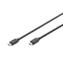 DIGITUS USB Type-C spojovací kábel, type C to C M/M, 1m Gen2 čierny (AK-300139-010-S)