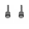 DIGITUS USB Type-C spojovací kábel, type C to C M/M, 1m Gen2 čierny (AK-300139-010-S)