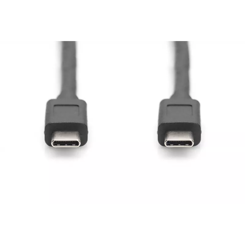 DIGITUS USB Type-C spojovací kábel, type C to C M/M, 1m Gen2 čierny (AK-300139-010-S)