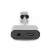 DIGITUS USB Type-C rozbočovací kábel, typ C – 3,5 mm + typ C M/F/F, 20 cm čierny