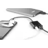 DIGITUS USB Type-C rozbočovací kábel, typ C – 3,5 mm + typ C M/F/F, 20 cm čierny