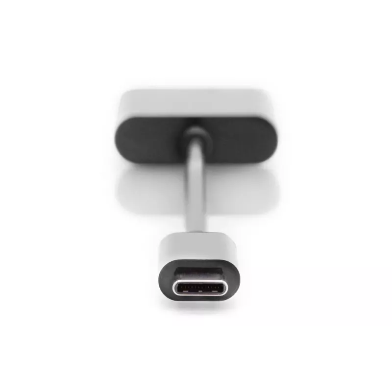 DIGITUS USB Type-C rozbočovací kábel, typ C – 3,5 mm + typ C M/F/F, 20 cm čierny