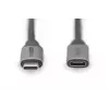 DIGITUS USB-C/M na USB-C/W PD60W Gen1 USB3.0 predlžovací kábel 1m 4K@60Hz