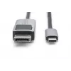 DIGITUS USB Type C na DP adaptérový kábel 8K@30Hz, HBR3, hliníkové puzdro, čierna, 2m