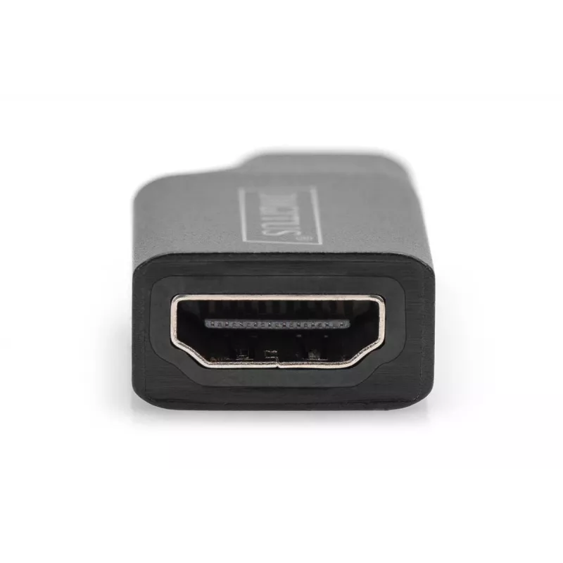 Digitus 4K USB adaptér USB-C na HDMI-A čierny hliník