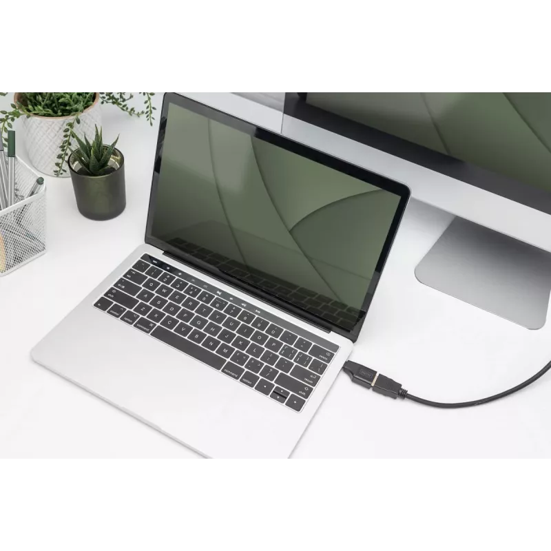 Digitus 4K USB adaptér USB-C na HDMI-A čierny hliník