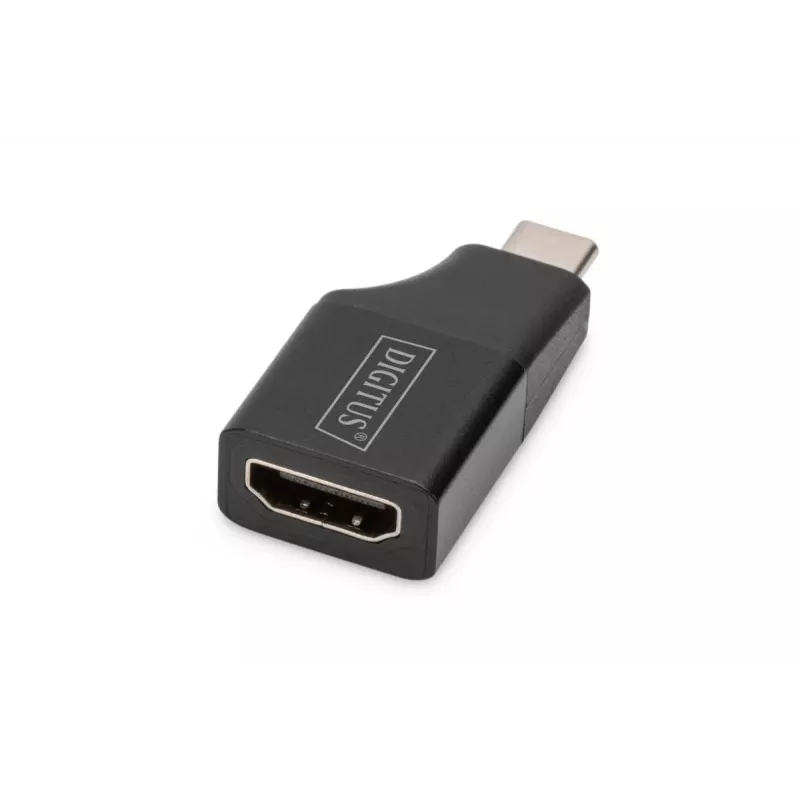 Digitus 4K USB adaptér USB-C na HDMI-A čierny hliník