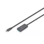 DIGITUS Aktívny predlžovací kábel USB-C – 5G USB 3.2 Gen1 USB-C – USB-A (M/F) – 5 m
