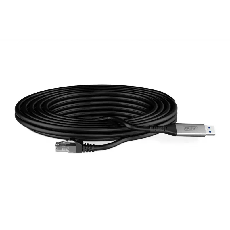 DIGITUS USB 3.2 Gen1 - RJ45 Ethernet kábel - CAT6a S/FTP čierna - 2 m