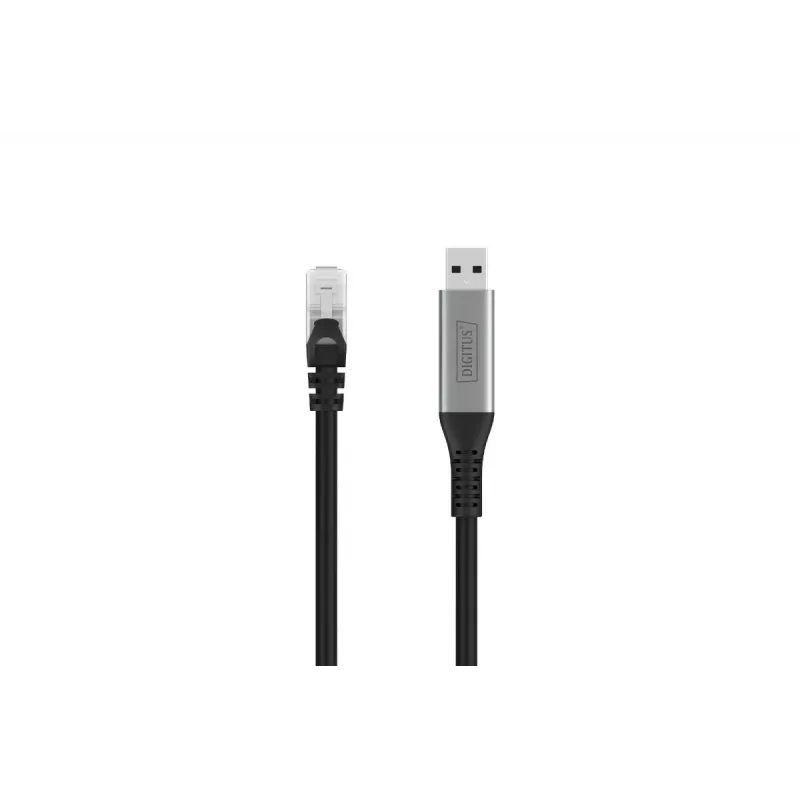 DIGITUS USB 3.2 Gen1 - RJ45 Ethernet kábel - CAT6a S/FTP čierna - 5 m