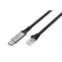 DIGITUS USB 3.2 Gen1 - RJ45 Ethernet kábel - CAT6a S/FTP čierna - 15 m