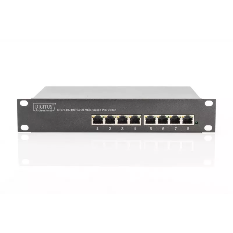 DIGITUS 8-portový Gigabit PoE switch 10