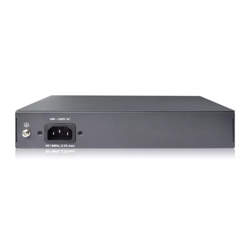 DIGITUS Fast Ethernet PoE af/at 8-portový switch + 2 uplinky 120W PoE rozpočet, rackový
