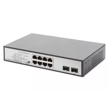 Nespravovaný switch Digitus DN-95140 8-portový Gigabit PoE