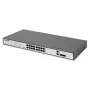 DIGITUS Fast Ethernet PoE switch 16-portový PoE + 2 Combo. 250 W PoE rozpočet