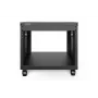 DIGITUS 8U AVS rack 420x507x460mm závitové otvory kolieska čierna