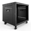 DIGITUS 8U AVS rack 420x507x460mm závitové otvory kolieska čierna