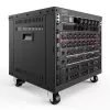 DIGITUS 8U AVS rack 420x507x460mm závitové otvory kolieska čierna