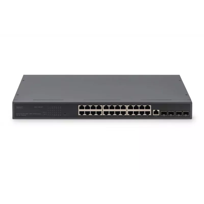 DIGITUS Switch 24 portov GE 4 SFP+ UPLINK L2+ 10/100/1000