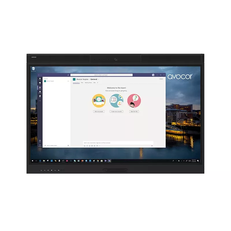 Interaktívny displej Avocor AVW-5555 rad W 55 palcov (140 cm), 3840 x 2160 4K UHD, LED, multi-touch, vstavaná kamera, čierny