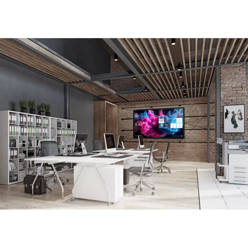AVOCOR AVH-7520 rad H 75-palcový (190 cm) interaktívny LED dotykový displej, 4K UHD 3840x2160, 400 cd/m², opticky lepené sklo, 4x HDMI, DisplayPort, USB-C 100 W